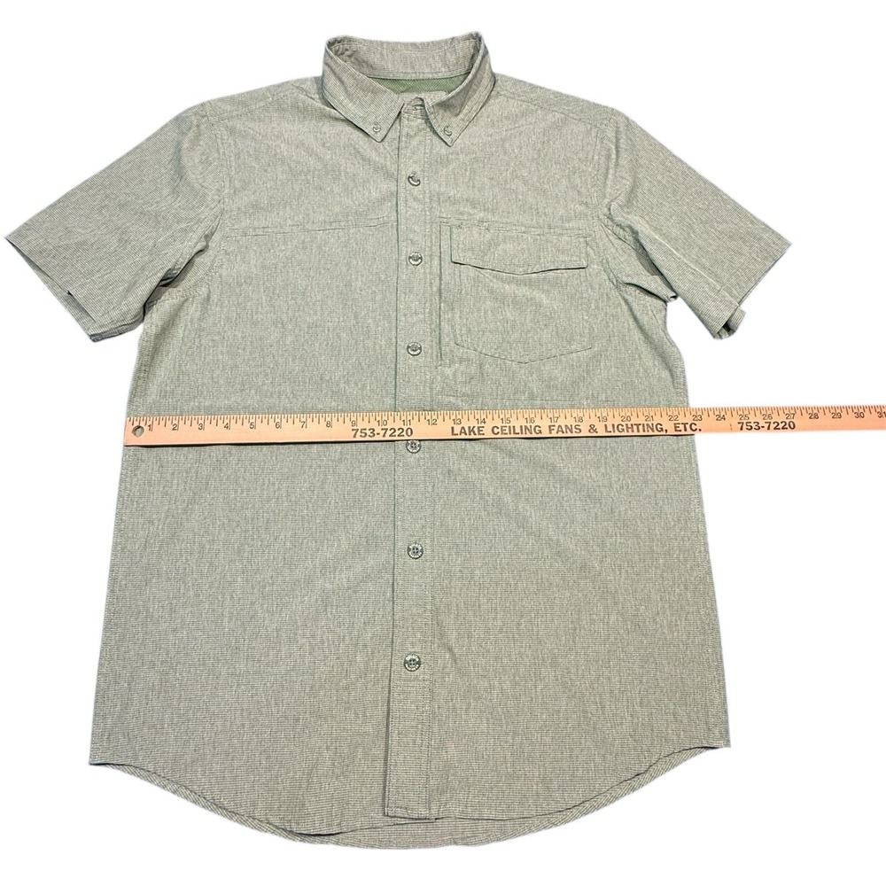 Duluth Trading Co Mens Medium Green Sol Survivor Short Sleeve Shirt - Picture 8 of 10
